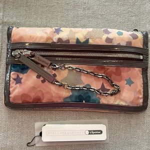 Limited Edition Stella McCartney Designed for LeSportsac Pastel Patterned Clutch